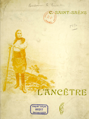 Couverture de la partition de L'Ancêtre (éd. Durand 1906) © Gallica- BnF